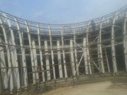 濟(jì)寧汶上文化館建筑噴鋅