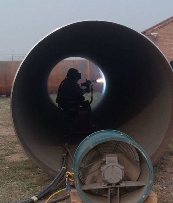 出口伊拉克管道噴鋅鋁合金